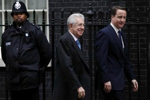 Mario Monti et David Cameron demandent à l'UE de stimuler la croissance